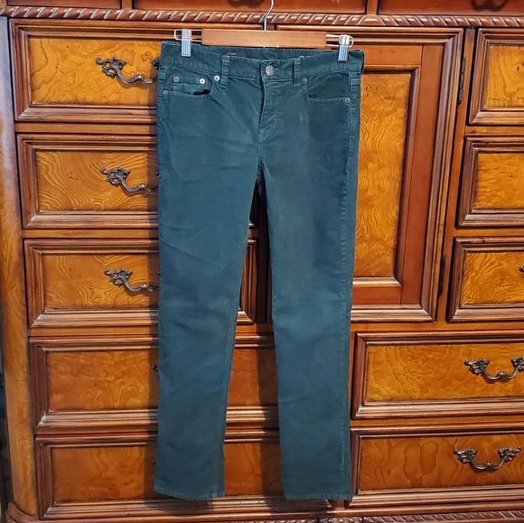 J CREW Reid green skinny cord jeans 26P - Picture 4 of 5